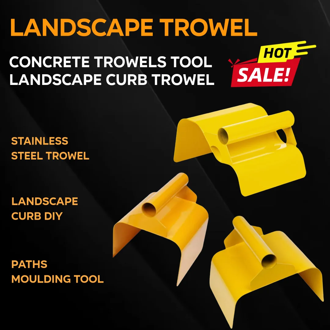 Landscape Trowel Masonry Cement Garden Edging Curb Tool Home Decorating Smearing Tool DIY Paths Moulding Tool Concrete Curb Tool