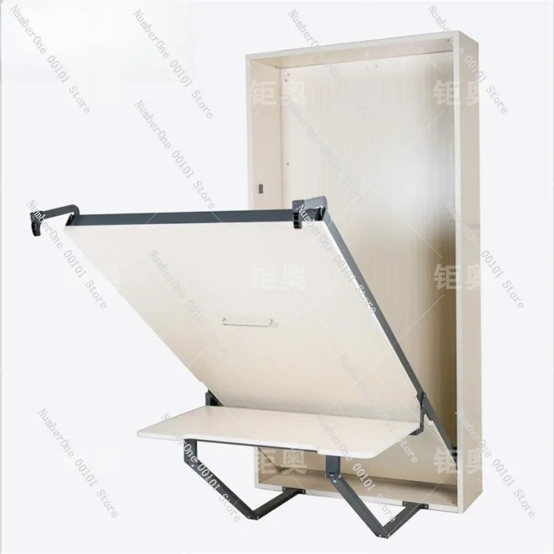 Murphy Bed Hardware Kit, Invisible Folding Wall Bed Mechanism with Desk for Space Saving