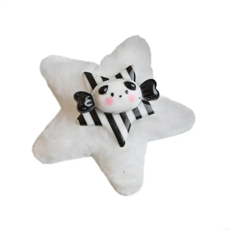 340D 1PC/1PAIR HARAJUKU PLUMH SILL STAR BARRETTES DOKIENKĘ PUPPY I BONE