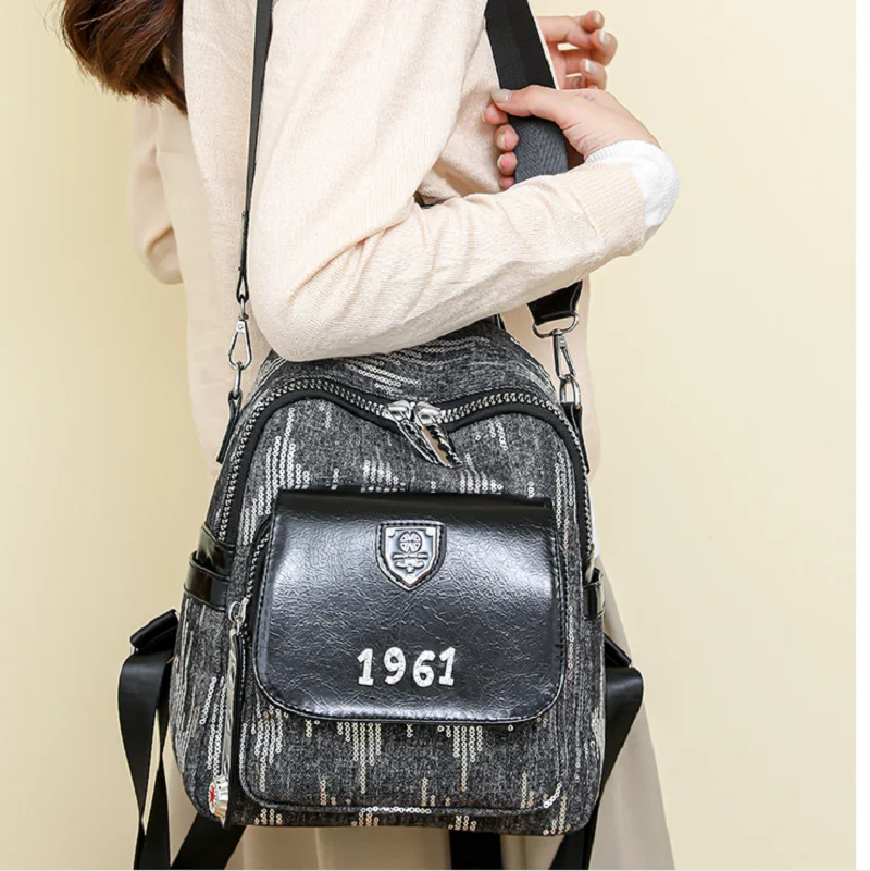 2025 New Fashion Trend Designer Soft Leather Travel Backpacks Women's Large Capacity Shoulder Bags Totes School Bag Rucksack