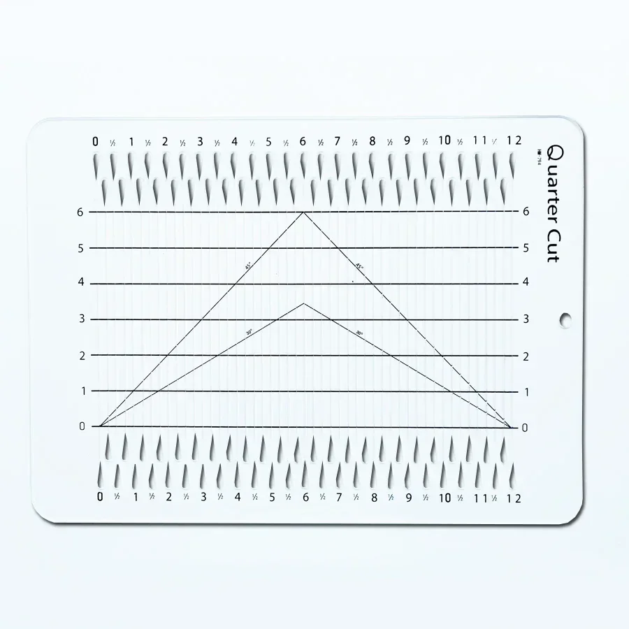 Quarter Cut Ruler slotled ruler #HM-794