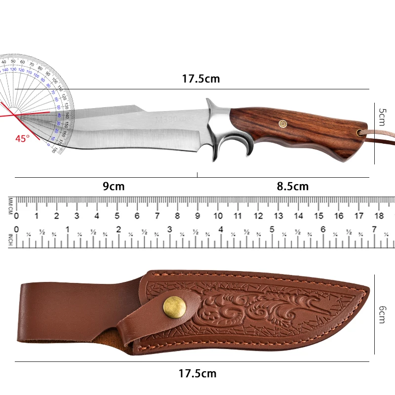 Outdoor Knife, Portable Knife, Straight Knife, Camping Portable Equipment, Fruit Knife