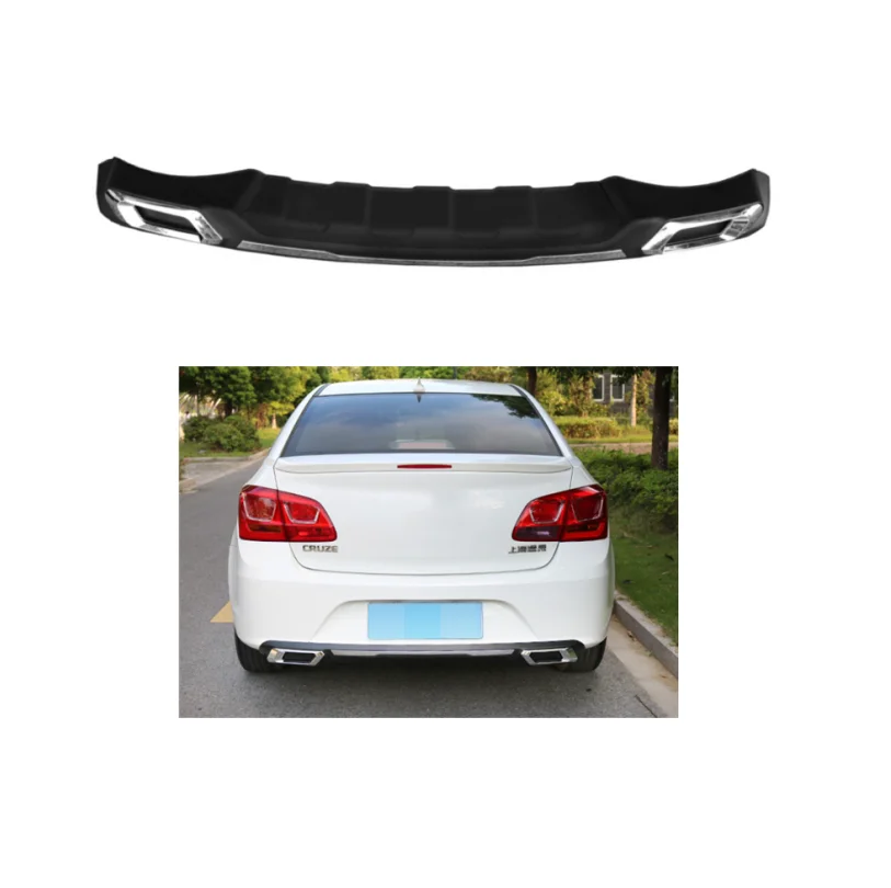 Automotive Parts Rear Diffuser For 2015 Chevrolet CRUZE Upgrade ABS Rear Bumper Lip Splitter