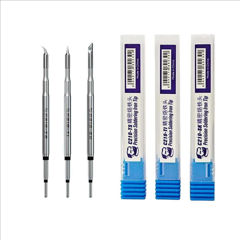 Mechanic C210 Soldering Iron Tip C210-TI/TS/SK Head Integrated Soldering Iron Tip SMD Head for C210 Series Solder Station