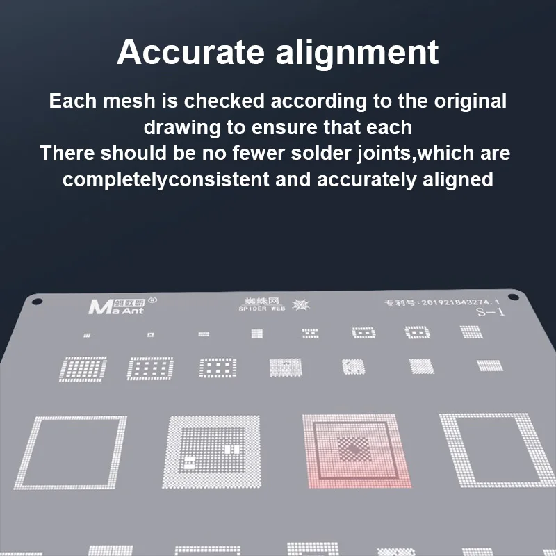 MaAnt BGA Reballing Stencil Kit For Samsung S1-S17 Planting Tin Net Template Soldering Steel Mesh Phone Motherboard Repair Tools