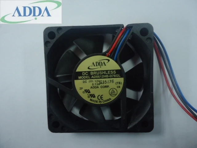 

FOR ADDA DC12V 6CM ball AD0612HB-D76GL 60*60*15mm 60mm DC brushless cooling fan