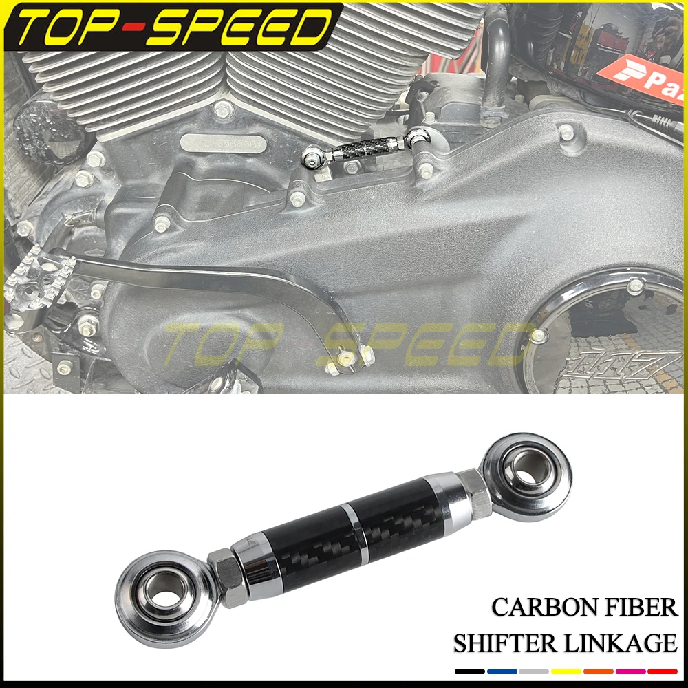 

For Harley Dyna Fat Bob Low Rider 1984-2017 Softail Street Bob 2018-26 Motorcycle Mid-Control Adjustable Shift Lever Linkage Rod