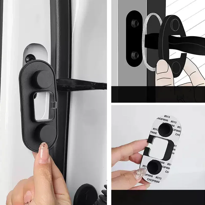 

4 шт. автомобильный силиконовый дверной ограничитель, замок, амортизатор, защитная крышка для ручки двери для GAC AION V Y Plus HYPTEC HT 2024-2026