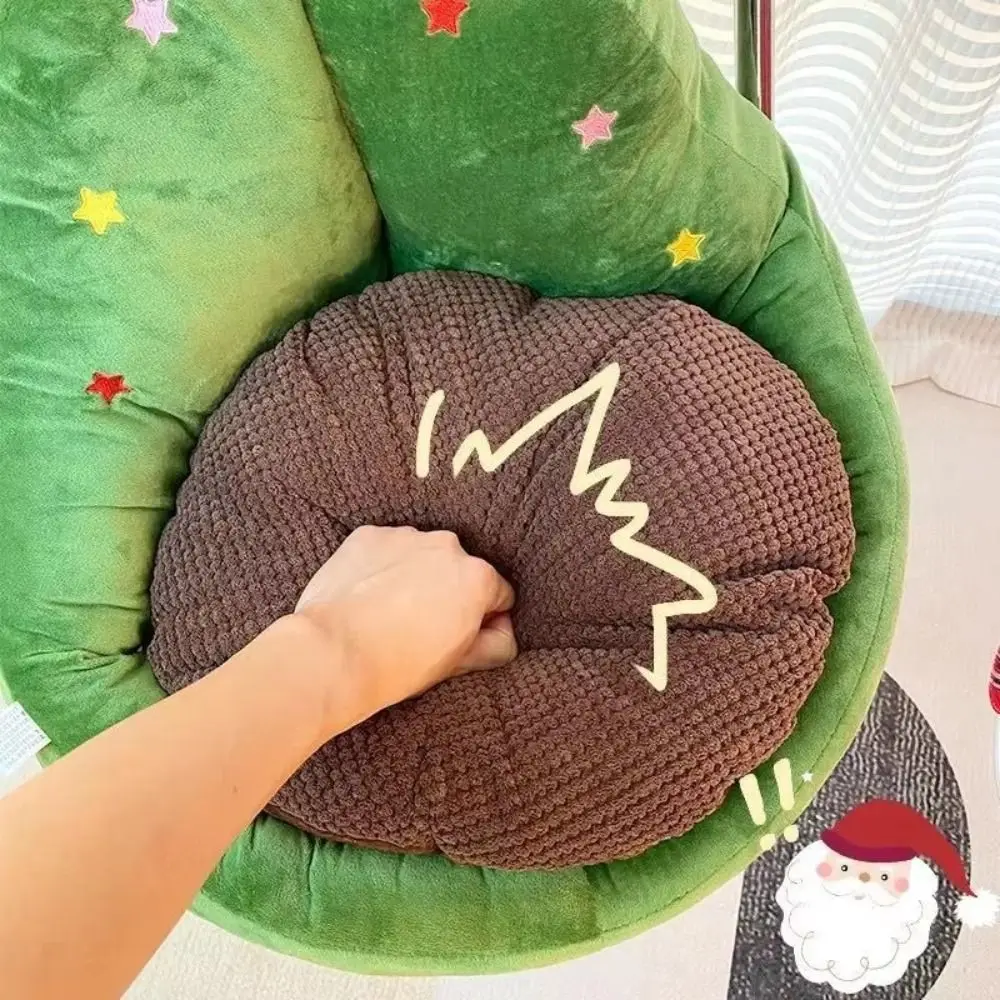 Soft Comfortable Filling Christmas Tree Floor Cushion Sitting And Leaning Great Support Lazy Sofa Cushion Cozy Lovely