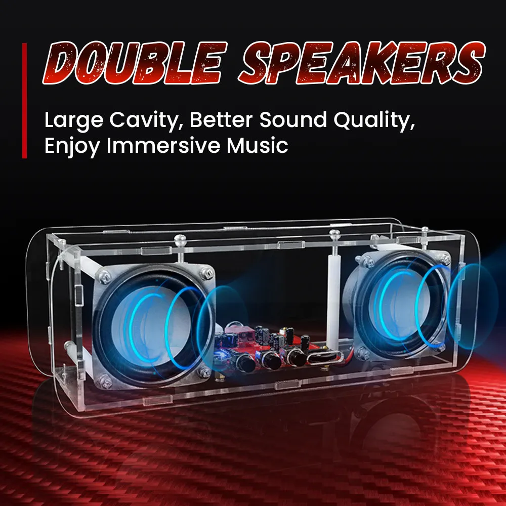 DIY Electronic Kit Soldering DIY Project Practice Solder Assembly 2*3W Speakers DIY Bluetooth Speaker Electronics Kit