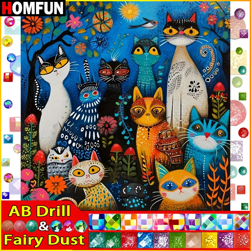 HOMFUN Fairy Dust AB Diamond Painting 