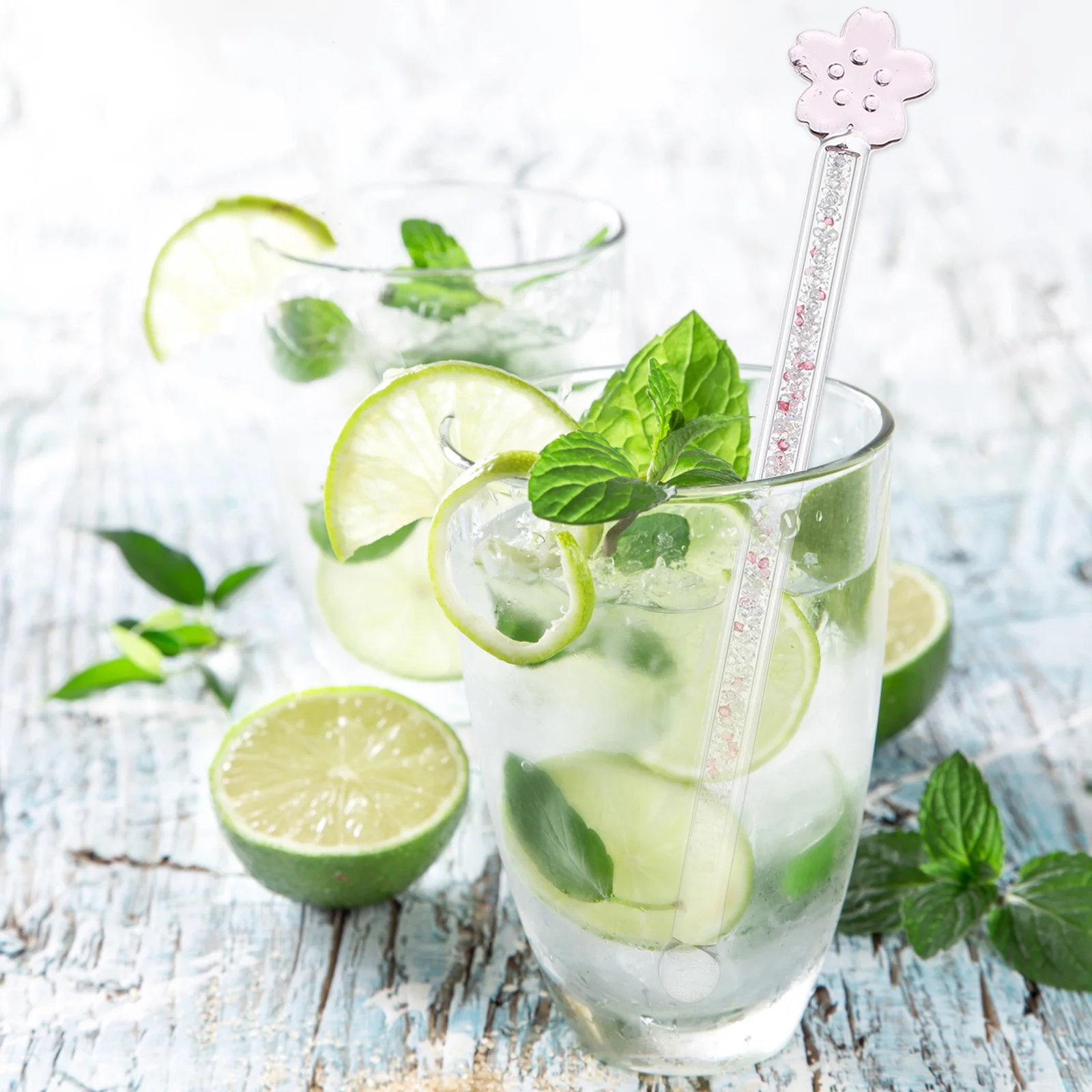 

2Pcs Glass Stirring Bars Perfect Accessory for Cocktail Drink Blending Bar Party Stirring Sticks Mixing Sticks