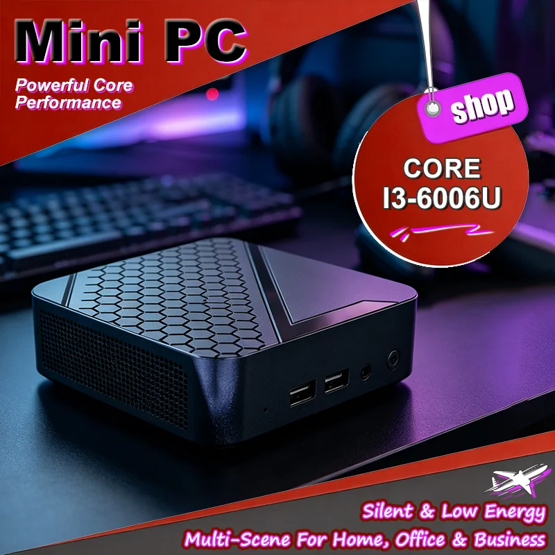 Pc Gaming I3 - New Core i3-6006U Mini PC Portable