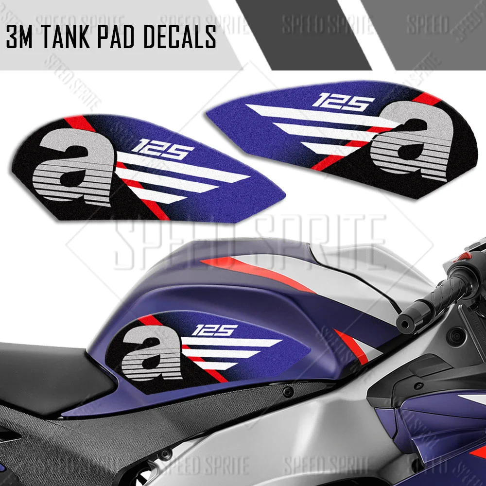 Motorcycle Fuel Tank Pad Stickers Cover Protect 3M Decals Kit Accessories For Aprilia RS125 RS4 125 TUONO 125 2011-2024