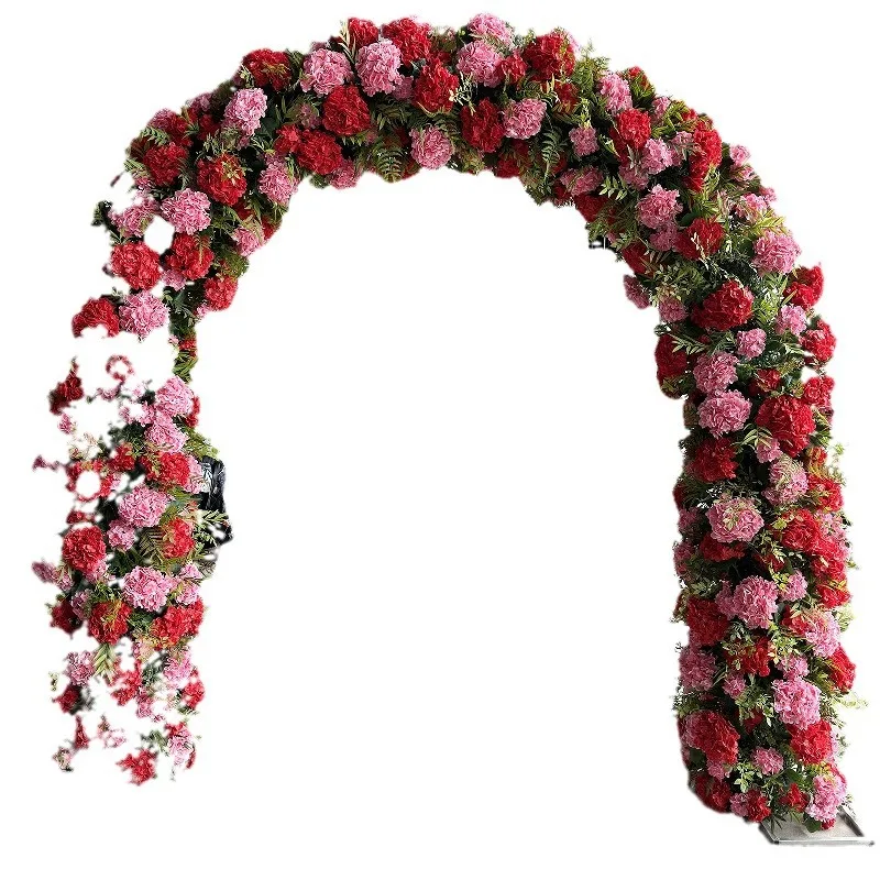 

Wedding props wrought iron fake flower stand simulated flower arch artificial