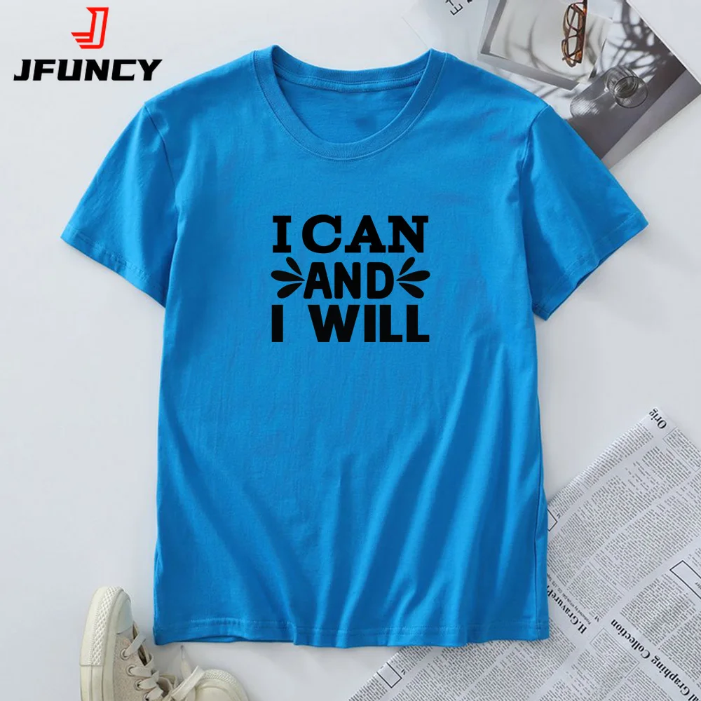 

JFUNCY Woman Short Sleeve T-shirt 2024 Fashion Graphic T Shirts Women's Clothing Female Tshirt Summer Cotton Top Oversized Tees