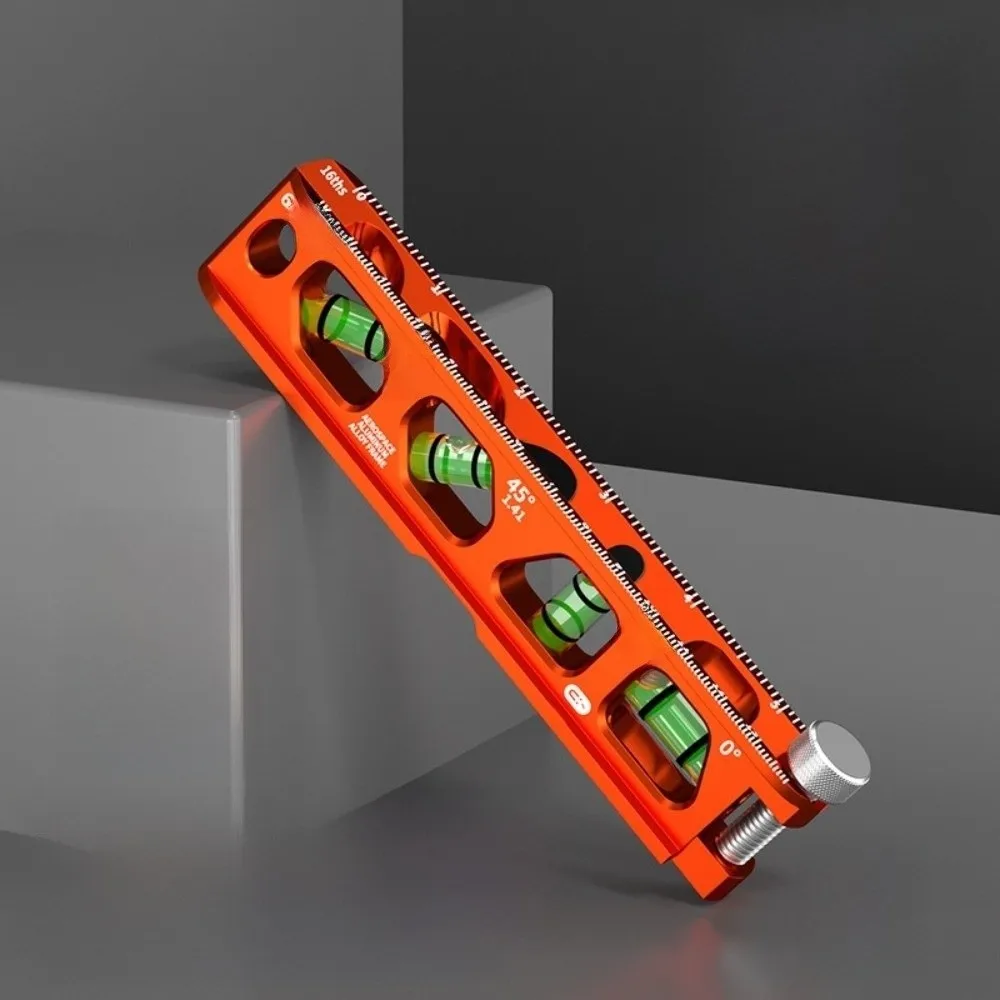 Heavy Duty Magnetic Pipeline Level Professional Multi-Function Magnetic Box Level Multi-Angle Bubble with Scale