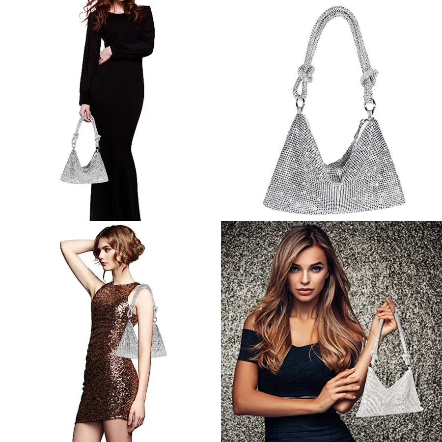 

Rhinestone Purse Sparkly Evening bag Clutch Purses for Women Evening, Cross Body Handbags for Party Prom Club Wedding