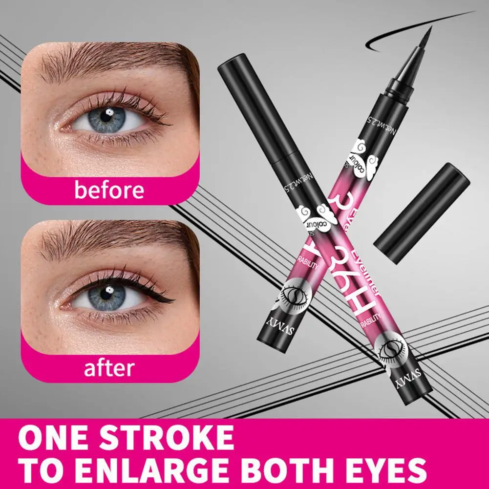 10-teiliges wasser- und schweißfestes schwarzes Eyeliner-Bleistift-Set, langlebig, nicht verschmierend, perfektes Geschenk für Freundin