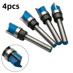 4Pcs 6mm Shank Mortise Template Flush Trim Router Bit 1/2