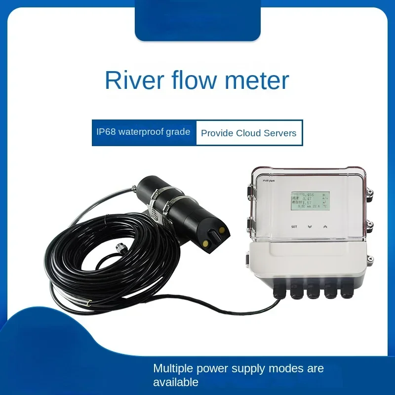 Hot sales Ultrasonic Doppler flow meter, urban river pipeline flow meter, low-power hydrological instrument