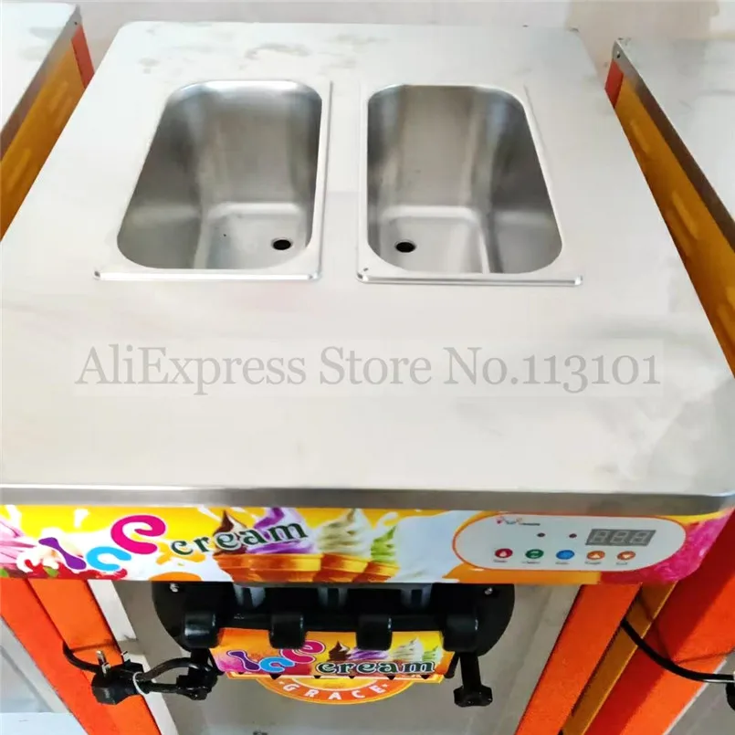 1 قطعة غطاء علوي أبيض جديد مستطيل غطاء بلاستيكي آلات الآيس كريم الناعمة ملحق جزء صناع الآيس كريم المناسب