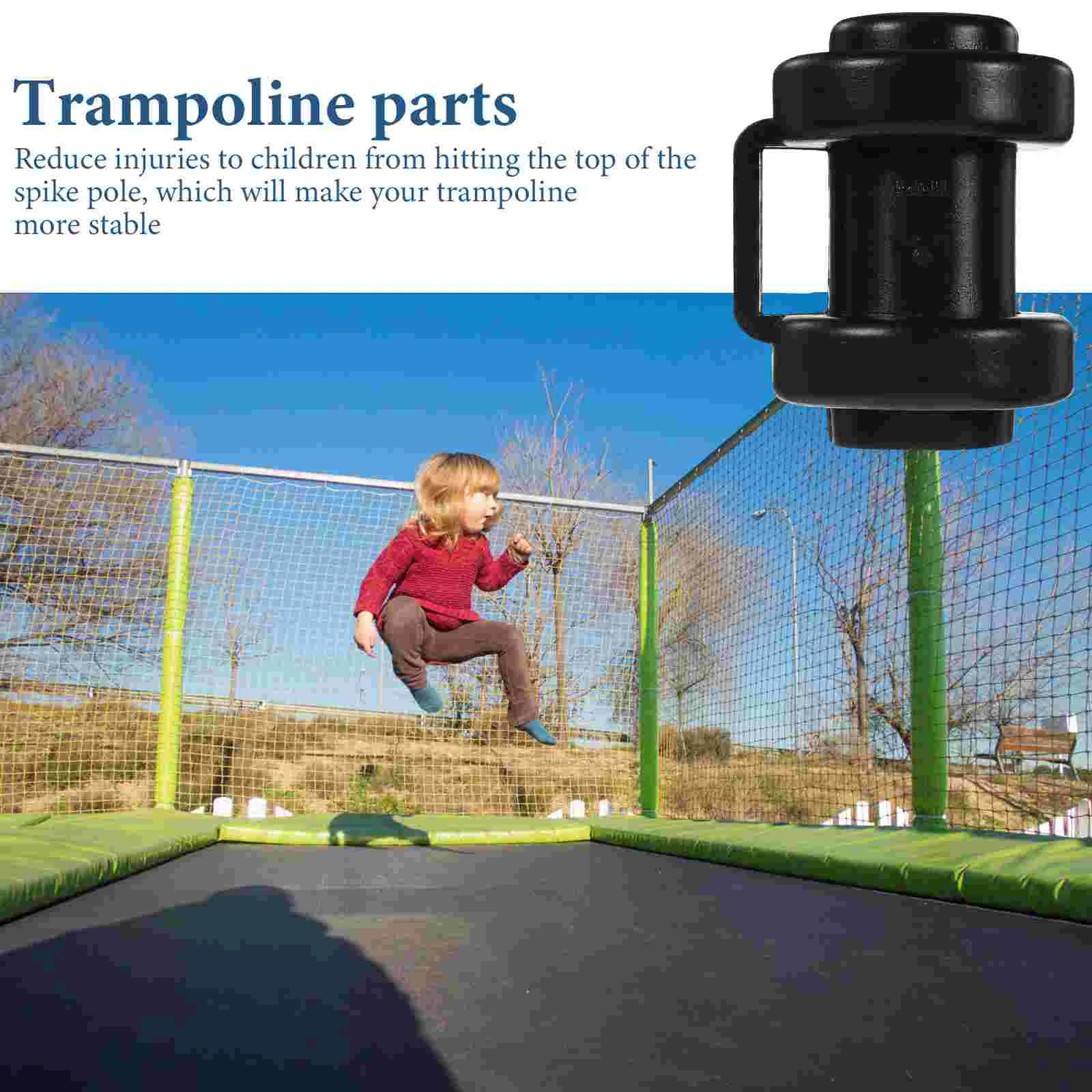 6 Pcs Trampoline Protective Cover Supplies Small Parts Anti-collision Tube Protector Plastic Compact Thing Replacements