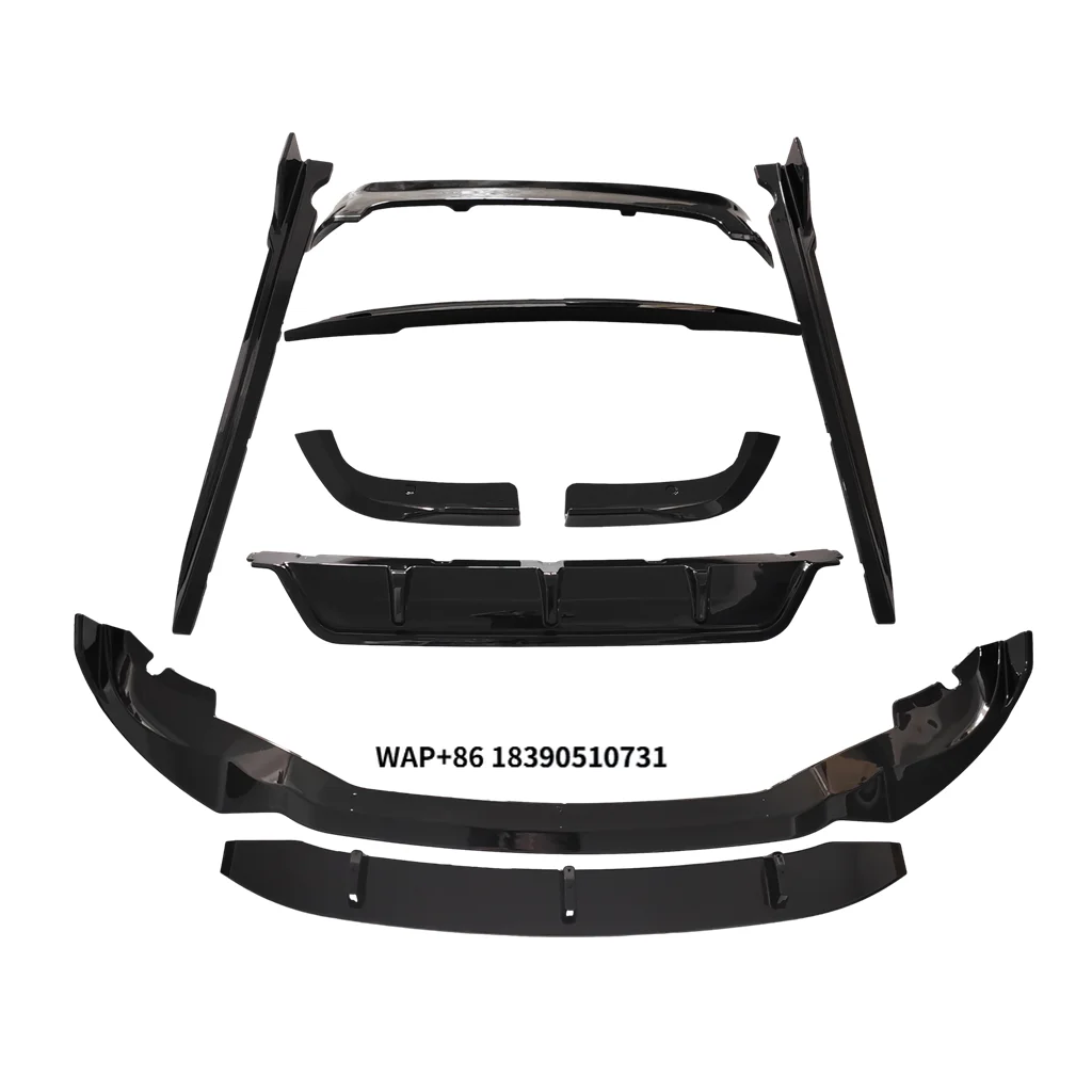 X5 G05 Black Knight ABS Material Body Kit Aero Kit Rear Diffuse Front Lip Roof Spoiler Side Skirts for X5 G05 PRE 2018-2022