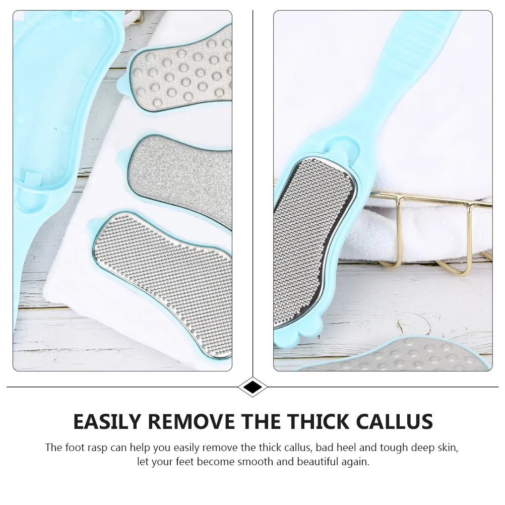 

1Set Foot Grinding Tool Durable Pedicure Rasp Callus Remover Manual Foot File Comfortable Convenient Skyblue Smooth