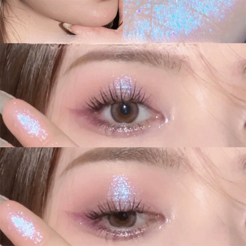 

New Pearlescent Eyeshadow Stick Flashing Long Lasting Highlighter Pen Glitter Easy to Dizzy Liquid Eye Shadow Women Cosmetic