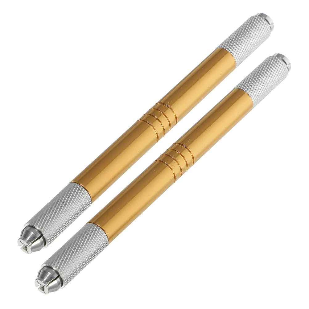 

2Pcs Eyebrow Microblading Pen Manual Fogging Pen Ergonomic Handle for Natural Looking Tattoos Dense Beauty Tools