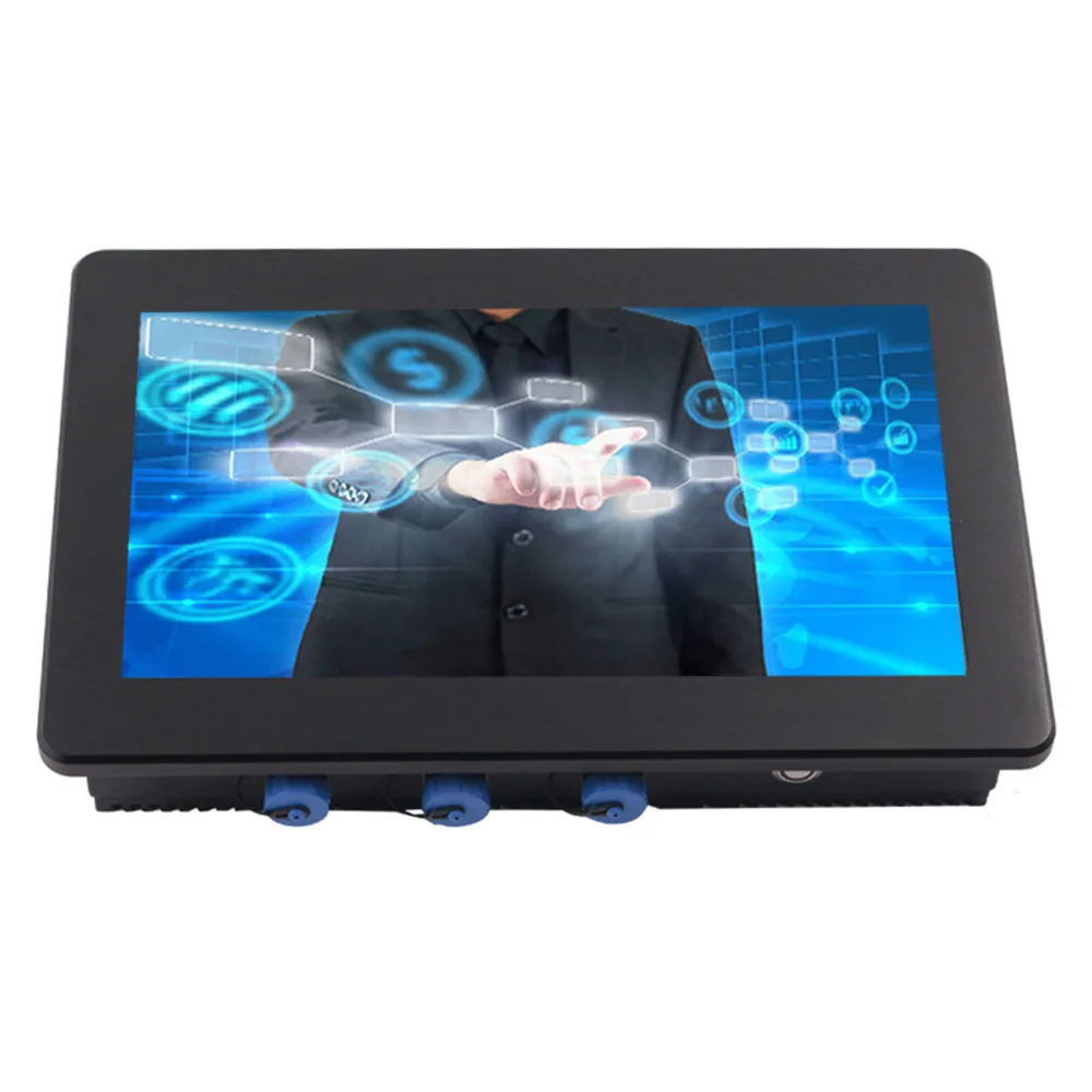 10 12 15 15.6inch Portable Ip67 Waterproof Plug in Flat Industrial All in One Touch Screen Panel Pc Linux OS