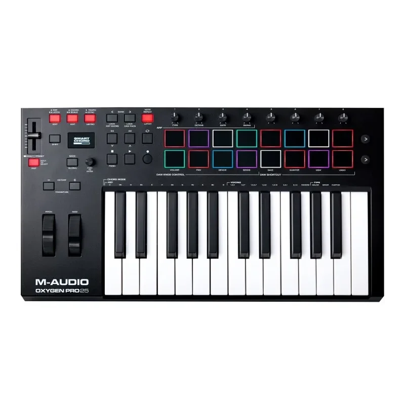 

M-AUDIO Pro 25 Keyboard Counterweight Arrangement Percussion Pad Controller With Rear Touch Function MINI Keyboard