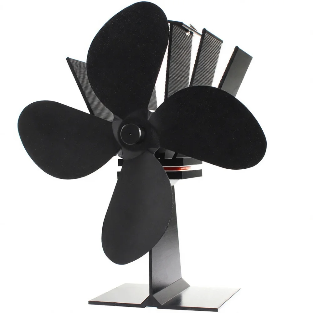 Thermoelectric Stove Fan Heat Powered Fireplace Log Burner Blower Silent Air Circulation For Efficient Winter Warming