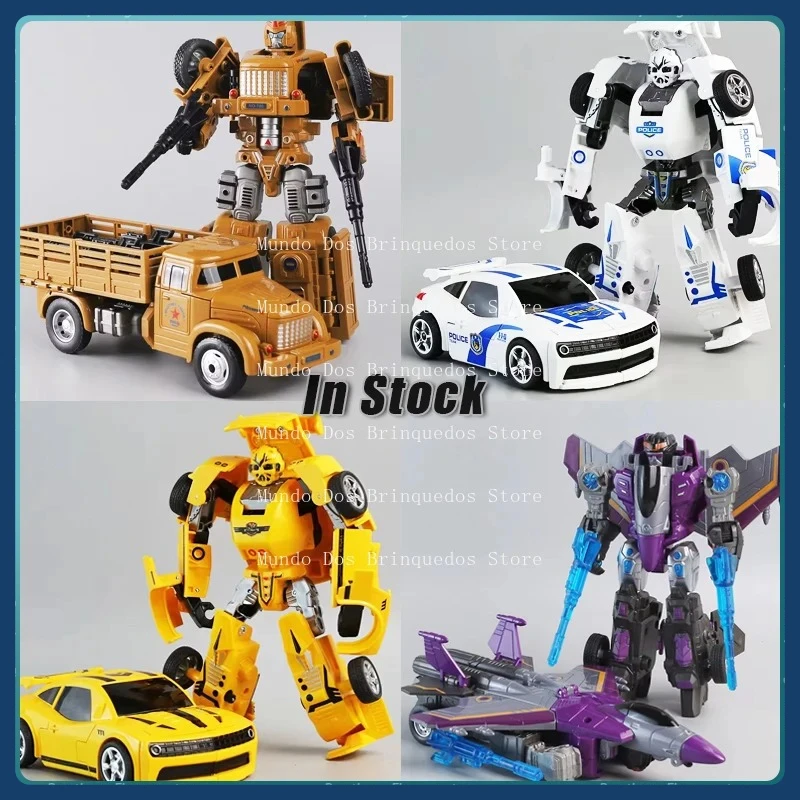 Jiefang شاحنة كلب الصيد تشوه لعبة روبوت نموذج محاكاة الجمود مقاتلة التحول روبوت نموذج اللعب هدايا عيد الميلاد