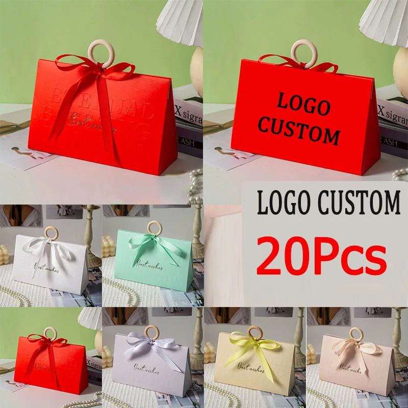 

Adorable Favor Box Gift Wrapping Box Hair Wigs Packaging Box 20Pcs Wedding Party Favors Decoration Gift Boxes Customize Logo