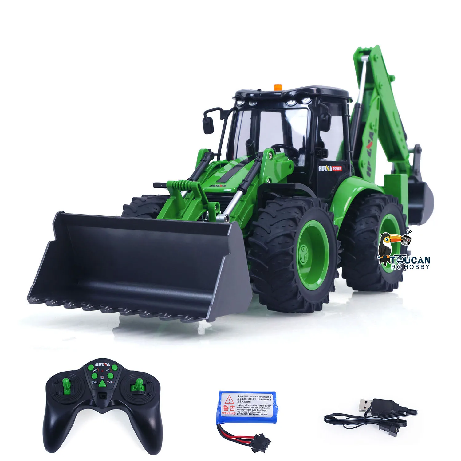 

HUINA 1579 1/14 RC Backhoe Excavator 2.4G 9CH Collectible Electric Construction Loader Remote Control Toy Models