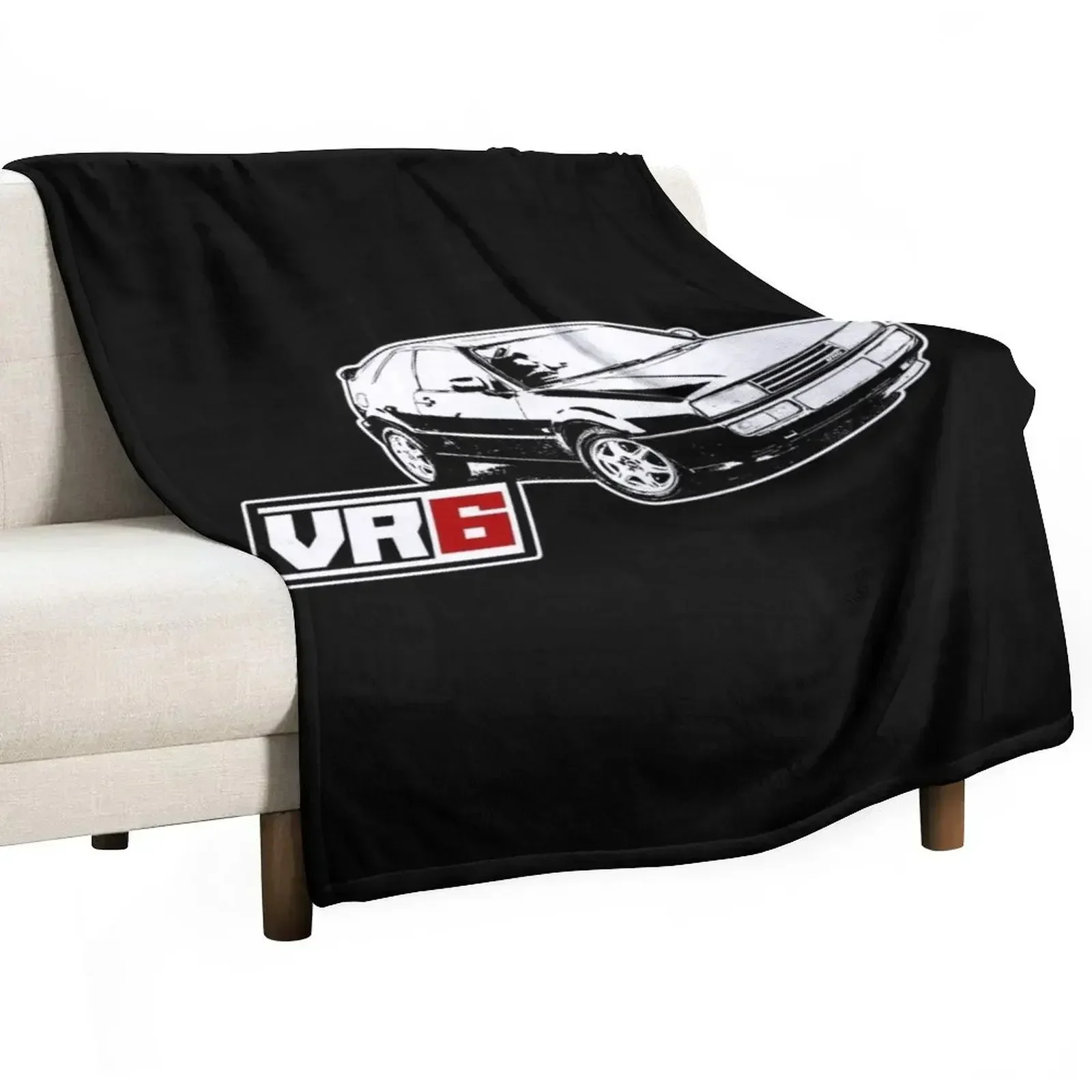 

Sketched VR6 Corrado Artwork Throw Blanket blankets and throws Decorative Sofa Luxury Designer Blankets