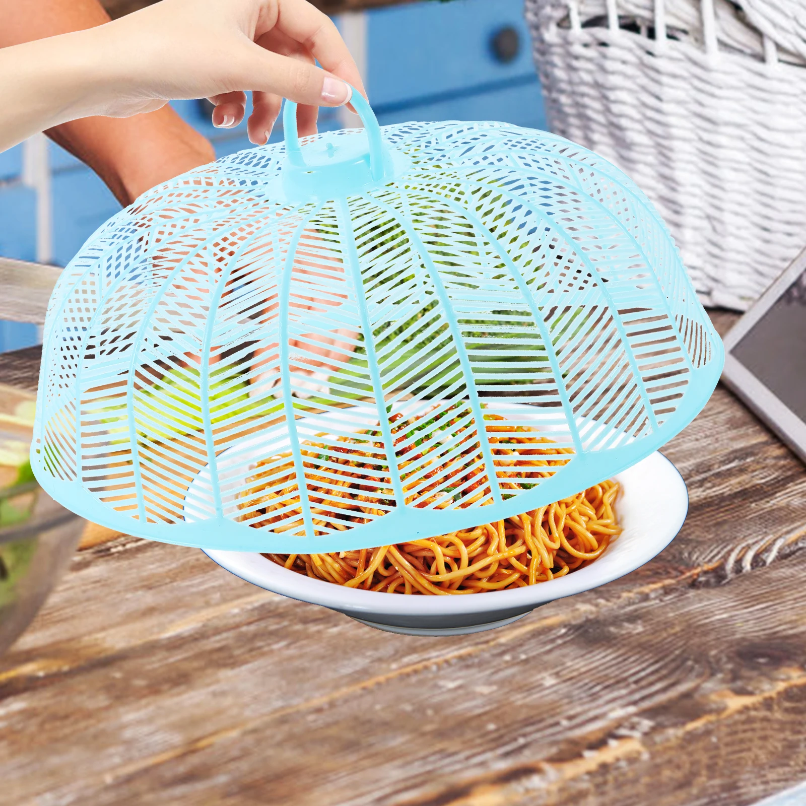 

Outdoor Food Protector Fly-proof Cassette Umbrella Shape Cover Covers