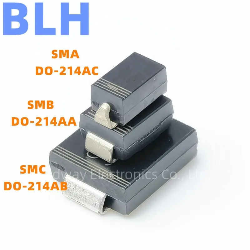 10PCS Marking GFE BFE GFG BFG SMCJ26A SMCJ26CA SMCJ28A SMCJ28CA SMC DO-214AB TVS transient suppression diode