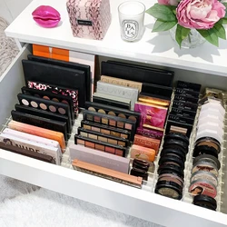 ARCO DIY Drawer Dividers For MICKE Drawer Unit, Acrylic Drawer Inserts Makeup Organizer Storage MICKE Drawer Dividers,Adjustable