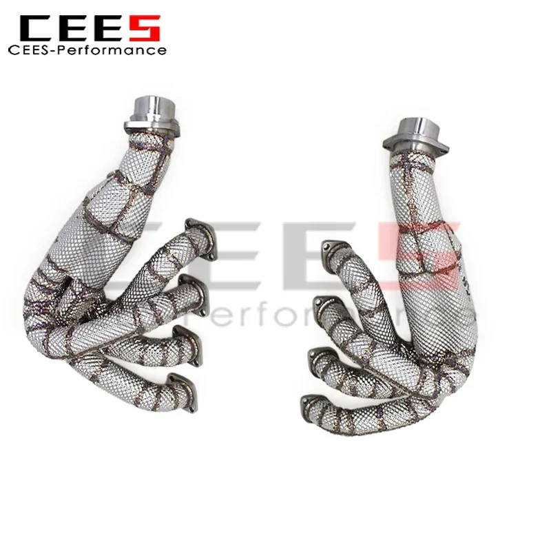 cees ل 2003-2005 فيراري 360 F360 3.6L رأس العادم المنوع قطع غيار السيارات ماسورة من الفولاذ المقاوم للصدأ نظام العادم