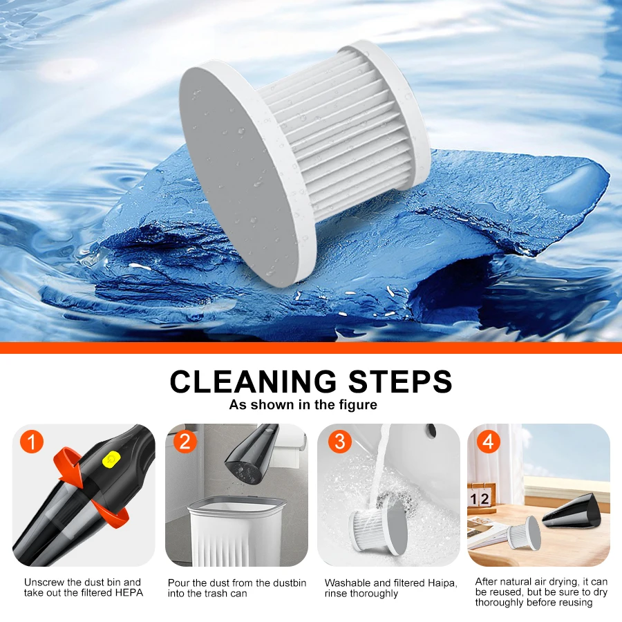 Car Vacuum Cleaner Multifunctional Household Cleaning Machine High-Power Handheld Wireless Office Carpet Cleaner Machine