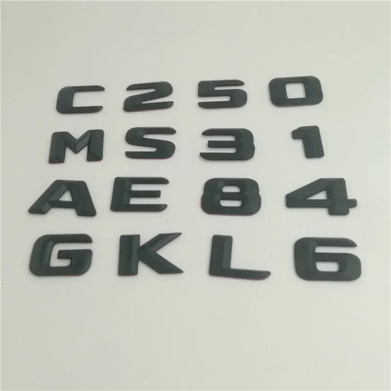 For Mercedes Benz C-Class C180 C200 C220 C260 C280 C300 C320 ML SLK GLK CLS GL S E Trunk Rear Emblem Badge Chrome Letters ABS