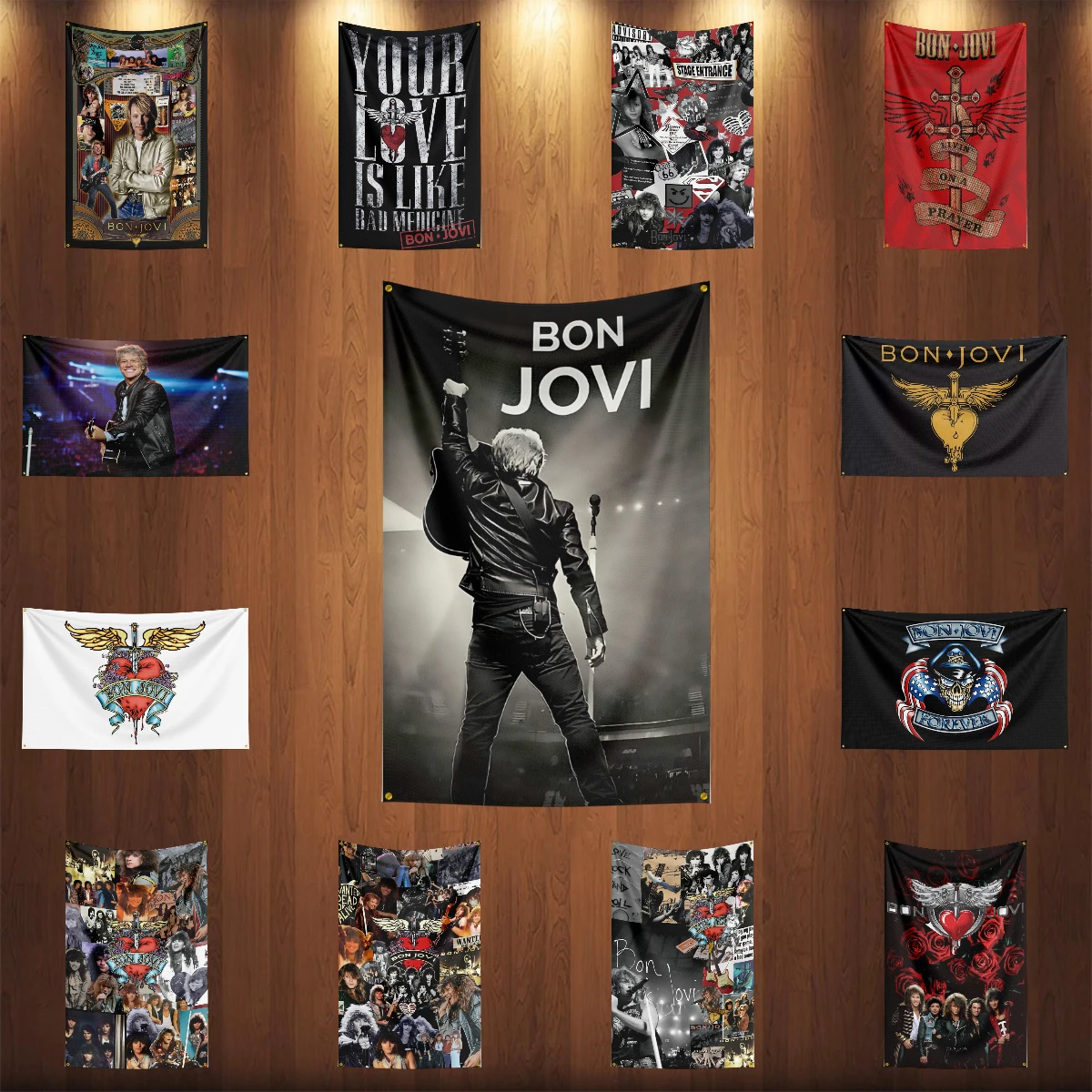 

3x5 Ft Heavy Rock Band B-Bons-Joviss Flag Polyester Digital Printing Banner for Bedroom Wall Art Out Door Tapestry Decora