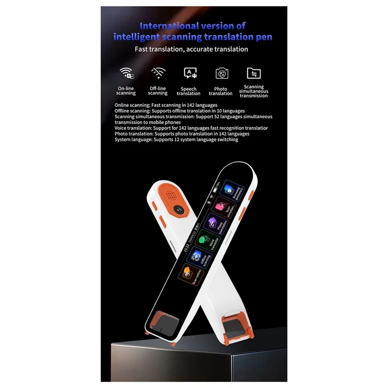 Suitable A29S 142 Languages Voice Scan Translator Pen Real Time Language Translator Dictionary Translation Business Abroad