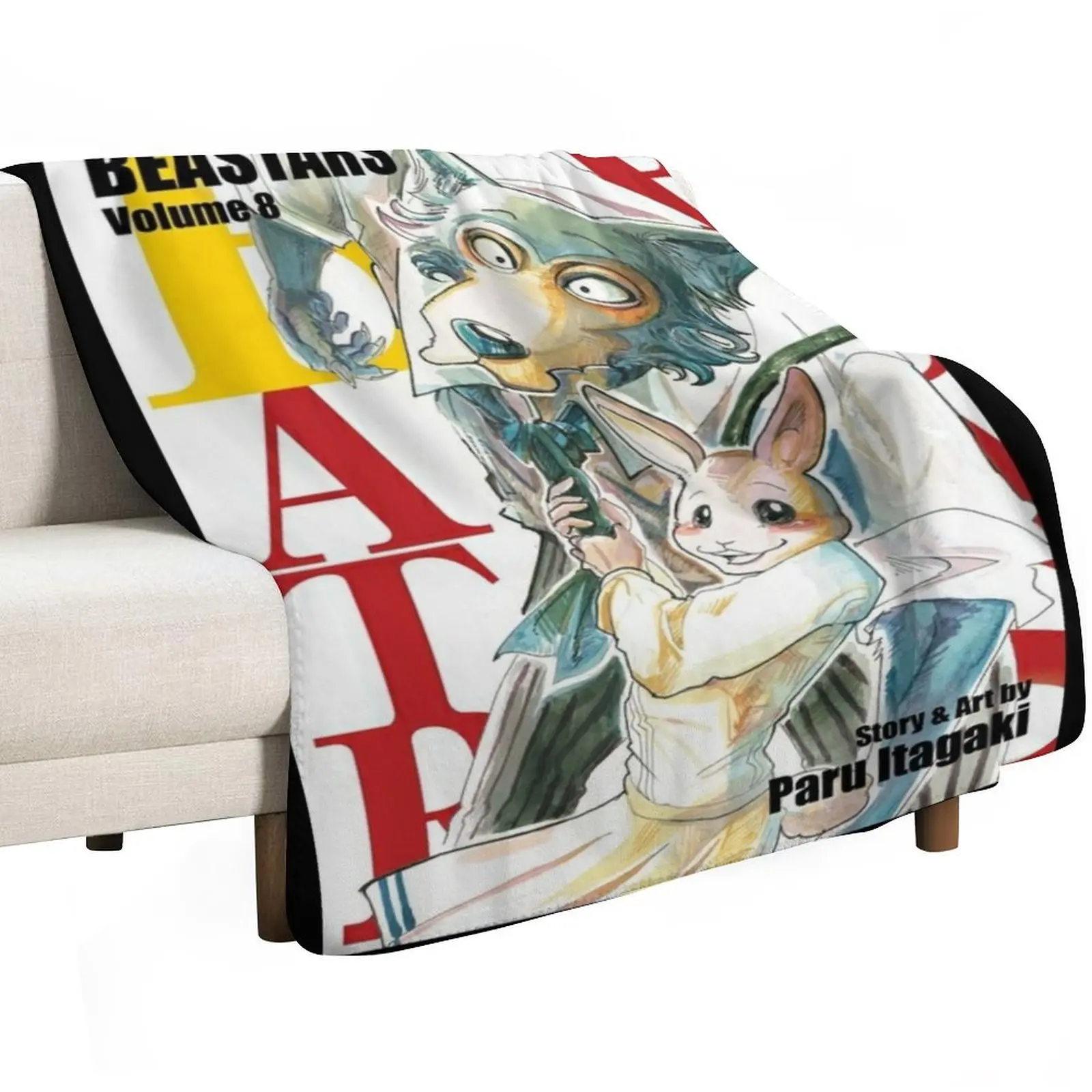 Beastars Anime Throw Blanket Beach Nap For Sofa Thin Thins Heavy Custom Blankets