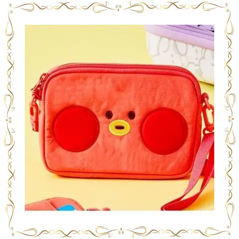 BT21 Minini Series Travel Bag Anime Cartoon Cute One-shoulder Diagonally Across Storage Bag Star Periphery