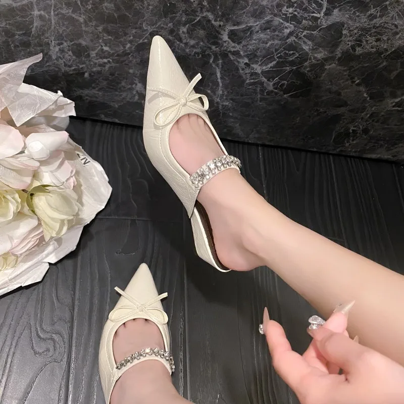 Pointed Toe Rhinest…