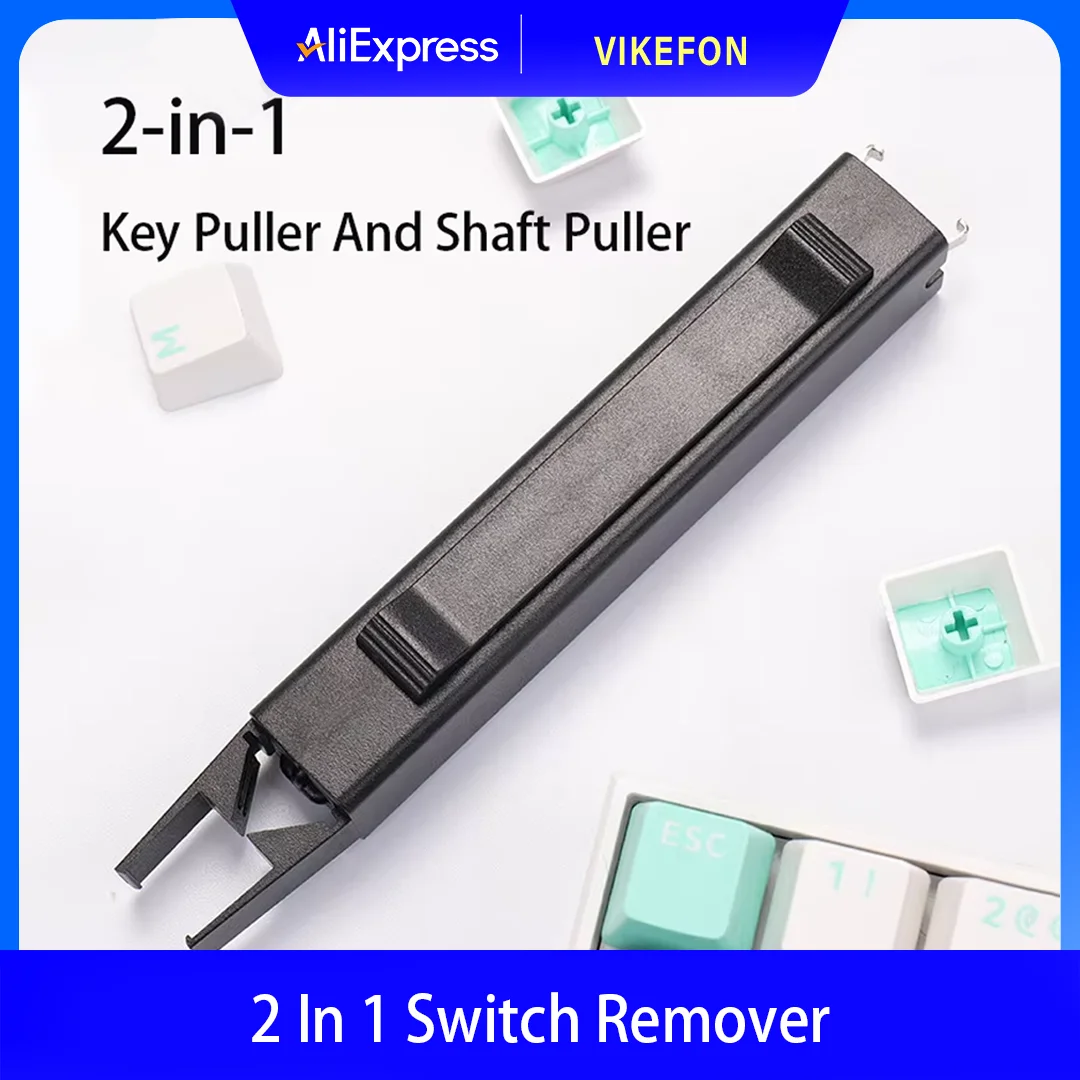 2 In 1 Switch Puller Keycap Puller Key Switch Keycap Puller for Mechanical Keyboard Gaming Keyboard Switches DIY Cleaning Tool